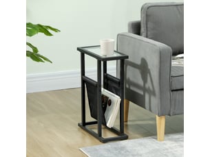 Table basse rectangulaire coloris noir <strong></strong> <strong></strong> - 18 cmx40 cm
