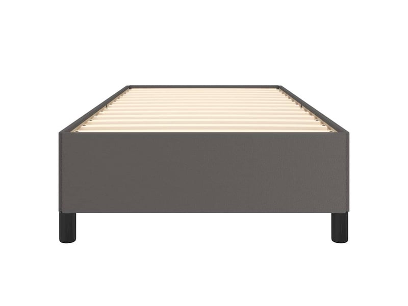  Lit simple- lit adulte -  cadre de lit sans matelas gris 90x190 cm similicuir  - Conforama D