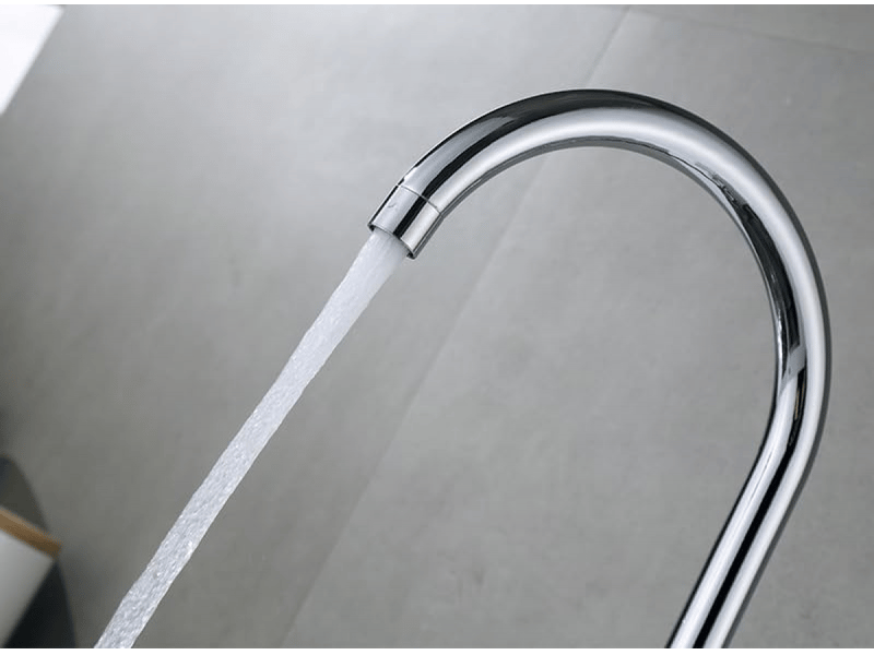  Robinets de cuisine, robinets pivotants chauds et froids, robinets en acier inoxydable pour lavabos  - Conforama D