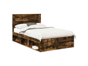 Lit 2 places 120x190cm    coloris marron