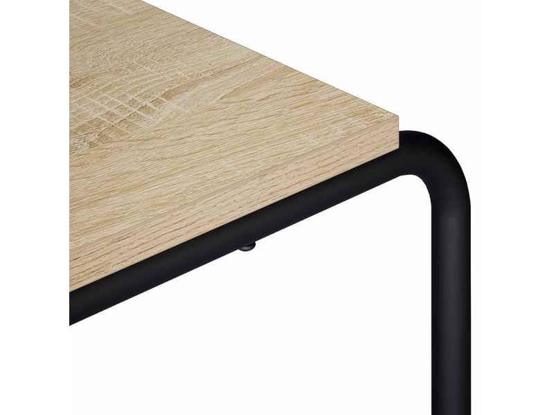  Meuble tv moderne, banc tv 98x35,5x42 cm chêne sonoma bois d'ingénierie  - Conforama E