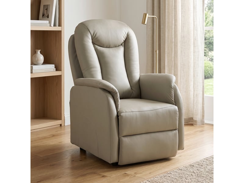  Fauteuil releveur électrique massage vibration et chaleur, dossier inclinable, fauteuil relax électrique en pu, gris  - Conforama A