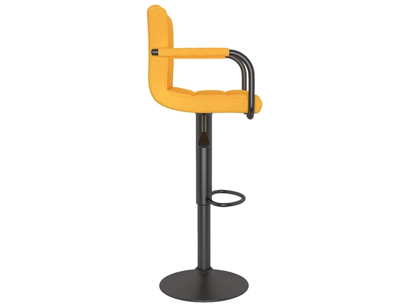  Lot de 2 tabouret de bar, chaise de bar jaune moutarde tissu shl29165  - Conforama E