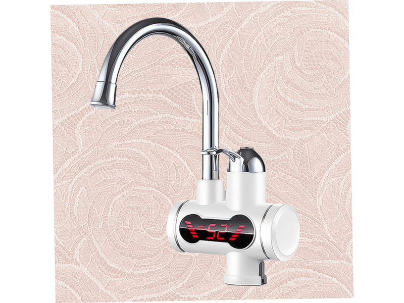  Robinet eau chaude instantané électrique acier inoxydable avec affichage digital rotatif pour cuisine et salle de bain chauffage rapide  - Conforama C