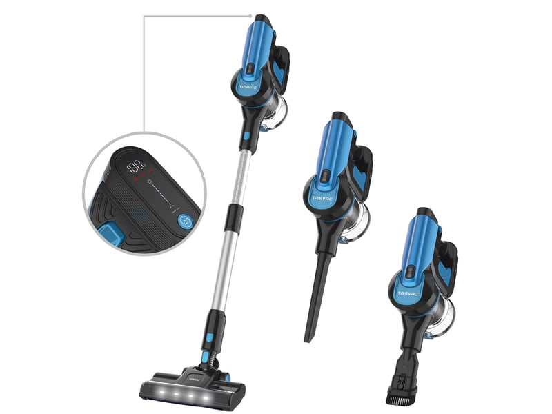 Aspirateur balai sans fil avec écran led, brosse rouleau souple, aspiration jusqu'à 23 kpa, autonomie jusqu'à 50 min - Conforama A