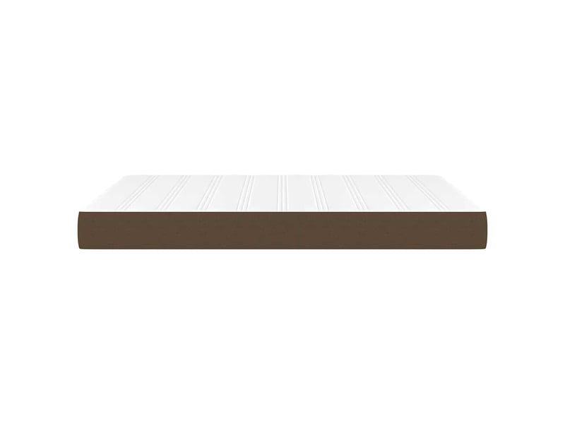  Matelas de lit à ressorts ensachés fermeté moyenne marron foncé 140x190x20 cm  - Conforama D