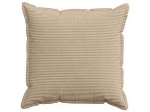 Lot de 2 housses de coussin houten taupe 80 x 80 cm velours côtelé cf49378