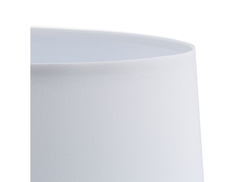  Lampe debout moderne avec abat-jour tissu 148,5 x 40 cm éclairage cosy décoration en fer blanc 13_0009664  - Conforama D