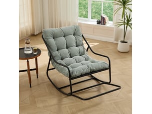 Fauteuil fixe <strong>MAISENTIEL</strong> <strong></strong> Velours côtelé vert vendu A l'unité