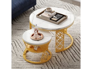 Table basse coloris blanc <strong></strong> <strong></strong>