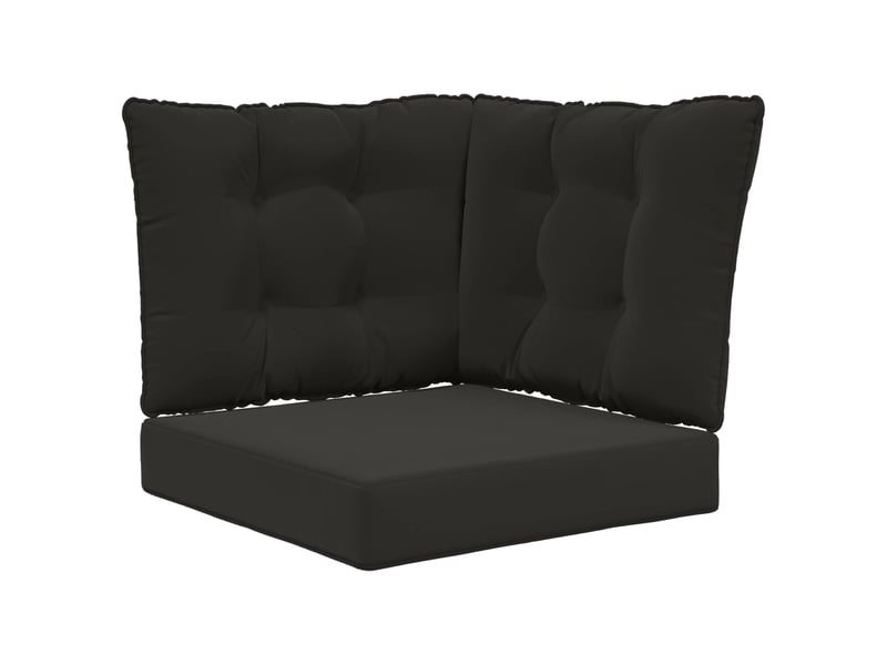  Coussin de canapé d'extérieur, coussin de chaise polyester noir 50,5 x 50,5 cm cf54123  - Conforama A