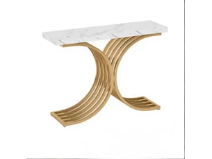 Table basse rectangulaire coloris bicolore MEUBLIV  - 30 cmx100 cm