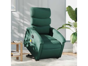 Fauteuil relax électrique  <strong></strong> Tissu vert