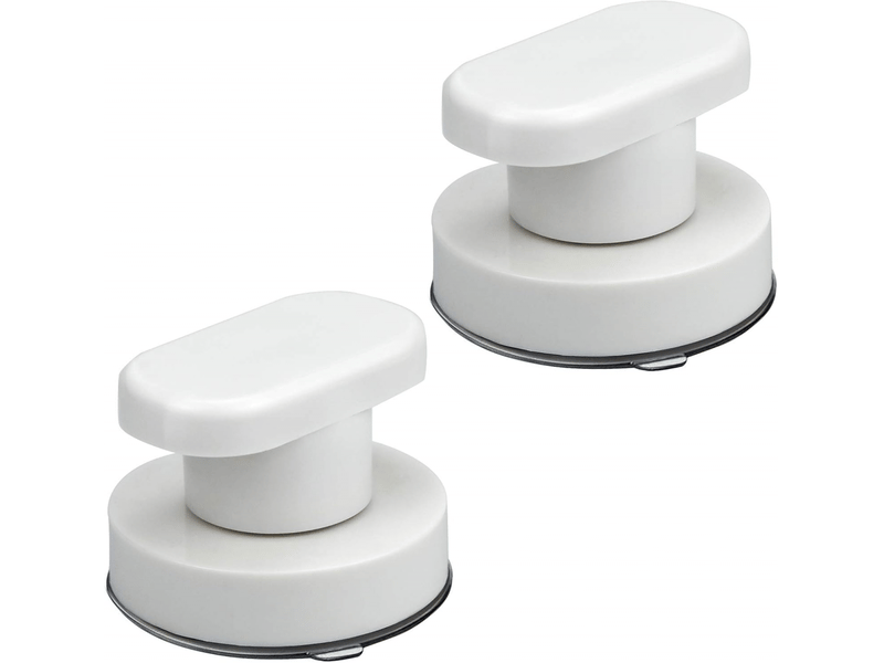  Paquet de 2 ventouses pour poignée de toilette, poignée de porte, tiroir, avec ventouse puissante pour porte en verre.  - Conforama A