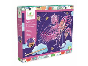 Artissimo 10 tableaux a gratter - dragons mignons