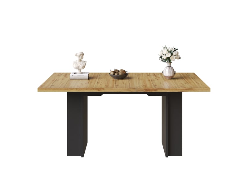  Table à manger, extensible, 120-160 x 80 cm, en bois, pour salon et cuisine, pour maison et appartement, mobilier fonctionnel pour intérieur  - Conforama C