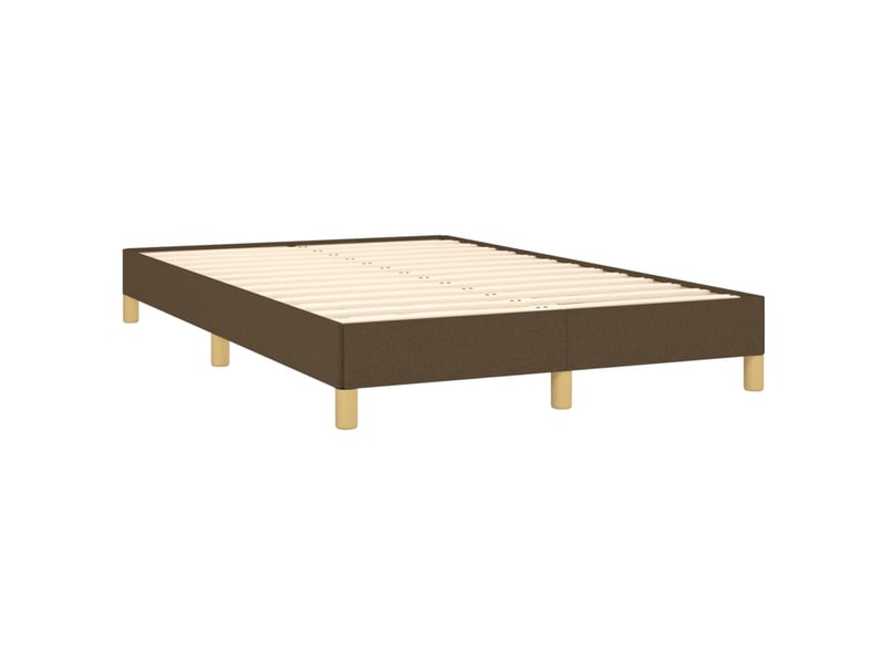  Lit double- lit adulte -  cadre de lit sans matelas marron foncé 120x190 cm tissu  - Conforama B