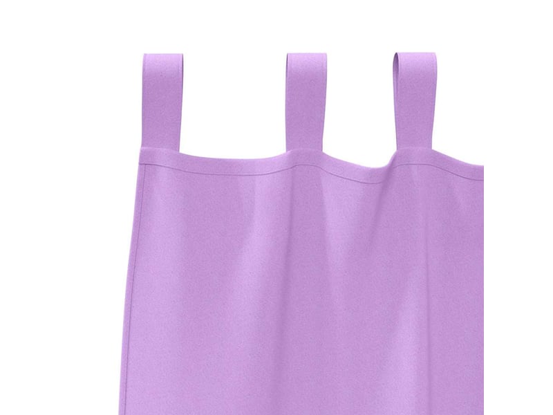 Lot de 2 rideaux occultants, rideaux black-out avec anneaux pourpre 245 x 140 cm cf44738  - Conforama E