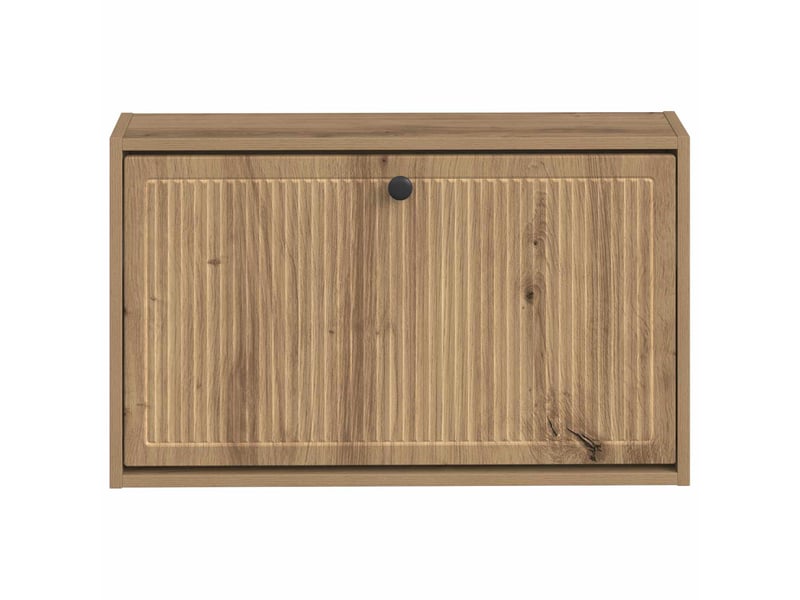  Meuble à chaussures mural, armoire à chaussures ede 71x17x43 cm chêne artisanal  - Conforama D