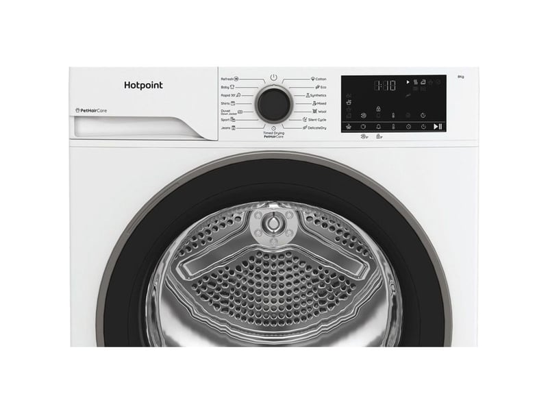 Sèche-linge pompe à chaleur 8 kg capacité porte piano black chd84mwbsee CHD84MWBSEE - Conforama E