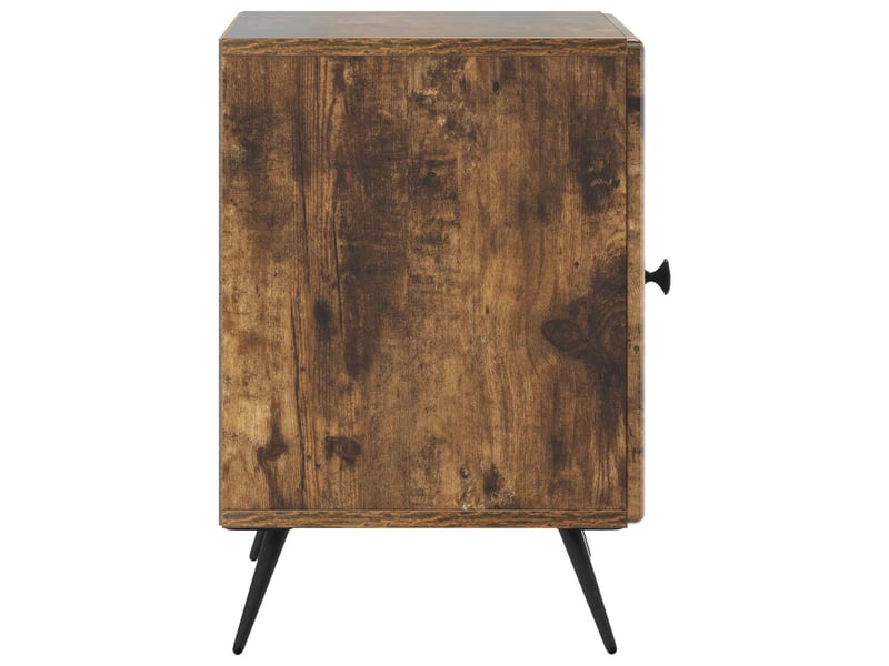  Table de chevet - cabinet de chevet - table de nuit chêne fumé 43 x 34,5 x 50 cm  - Conforama E