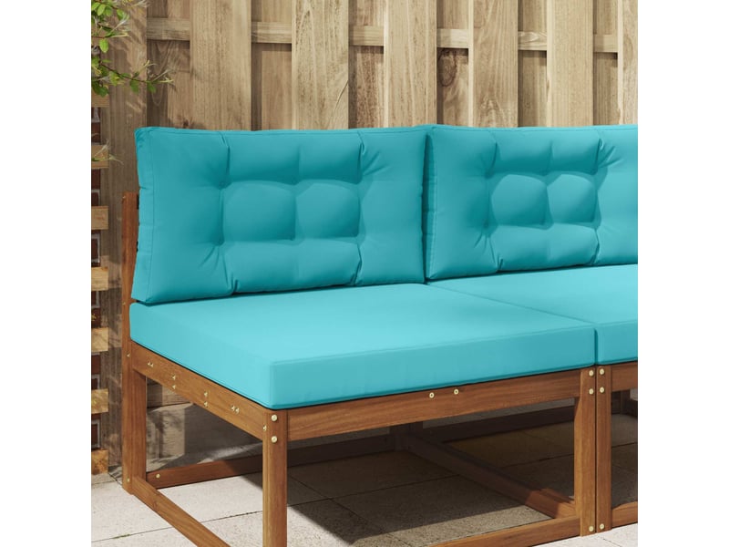  Coussin de canapé d'extérieur, coussin de chaise polyester turquoise 80 x 80 cm cf54181  - Conforama B