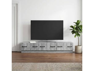 Meuble tv coloris gris 147 cm <strong></strong>  <strong></strong>