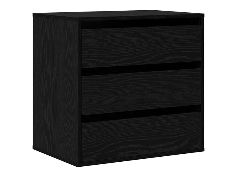 Armoire à tiroirs, commode 3-tiroir noir 61x41x58 cm - Conforama A