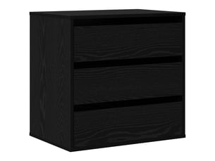 Commode 3 tiroir(s)    <strong></strong> <strong></strong> coloris noir largeur 60 cm
