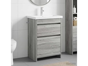 Ensemble de mobilier de salle de bain sonoma gris shl1833