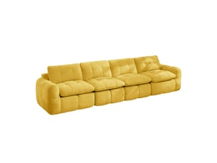 Canapé droit compressé fixe <strong>MEUBLES COSY</strong> <strong></strong> 4 places Tissu