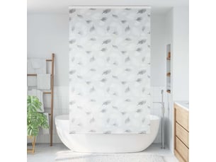 Store enrouleur de douche, store à rouleau avec cassette largeur du tissu 126 cm cf45090