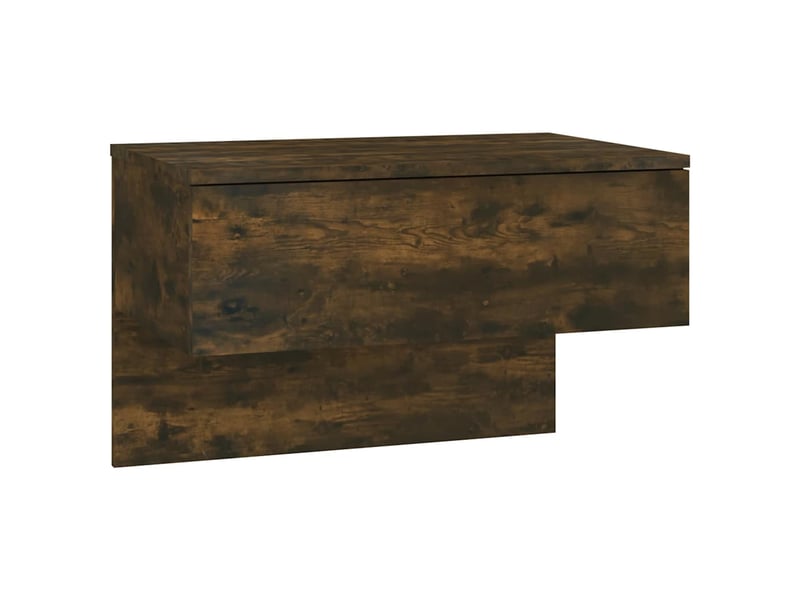  Table de chevet - cabinet de chevet - table de nuit murale chêne fumé  - Conforama A