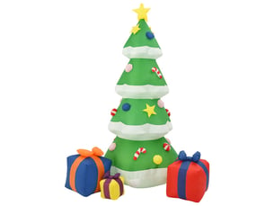 Sapin de noël, arbre de noël gonflable avec led intext 240 cm cf61525