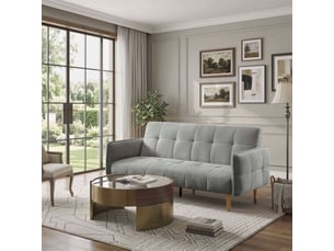 Banquette lit clic clac  <strong></strong> <strong>MILA</strong> Gris
