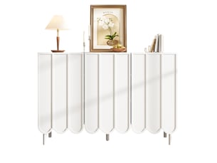 Buffet 3 porte(s)  0 tiroir(s) <strong></strong> <strong></strong> - 120 cm coloris blanc 