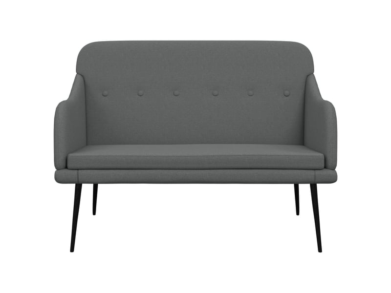  Banc chambre, banc de lit gris foncé 110x76x80 cm tissu  - Conforama C