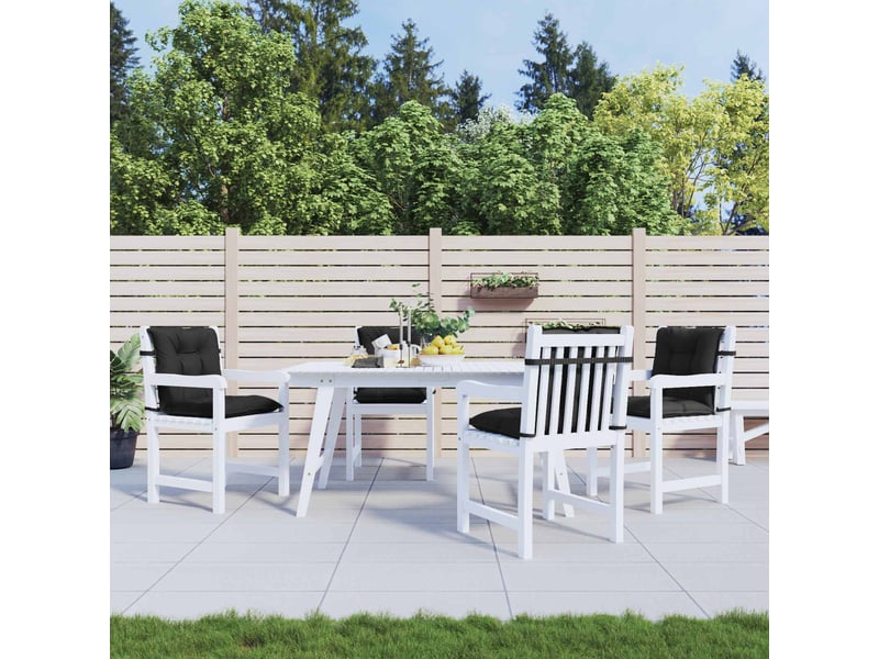  Ensemble de coussins pour chaise à dossier bas 4 pc polyester cf60913  - Conforama B