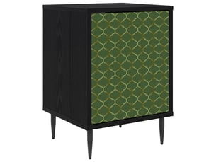 Table de chevet - cabinet de chevet - table de nuit geleen chêne noir 36 x 33 x 51 cm