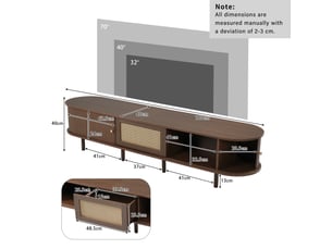 Meuble tv coloris marron