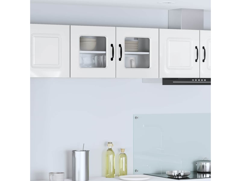  Meuble mural de cuisine | armoire de cuisine blanc brillant 80x31x40cm shl9263  - Conforama B