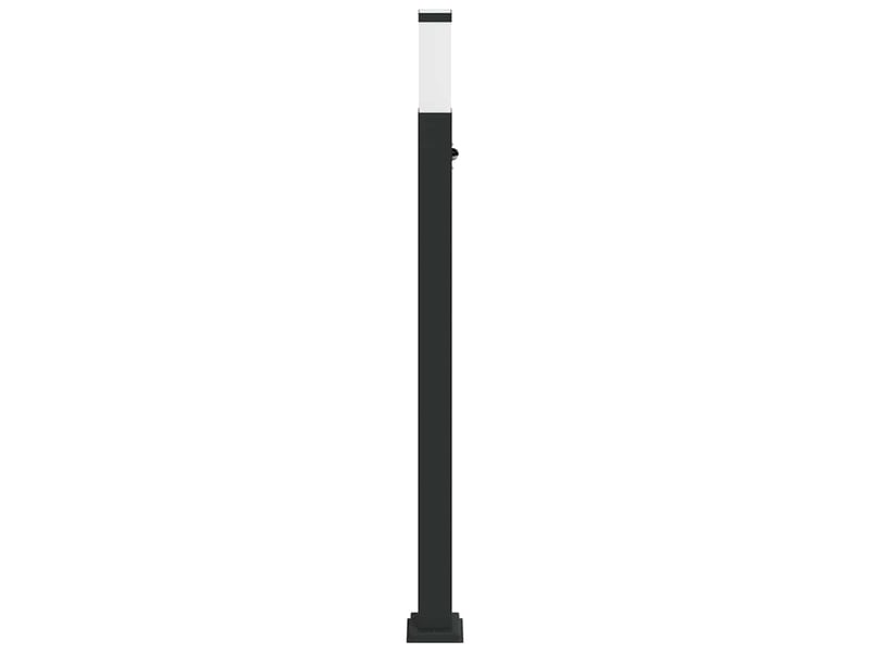 Borne lumineuse, lampadaire avec détecteur 110 cm noir ip44 - Conforama D