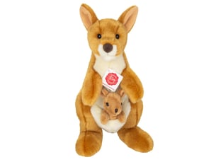 Peluche kangourou avec bébé 30 cm