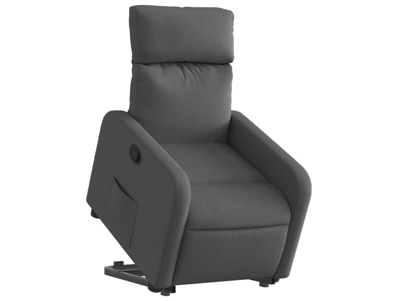  Fauteuil inclinable, fauteuil relax gris foncé tissu shl21803  - Conforama C