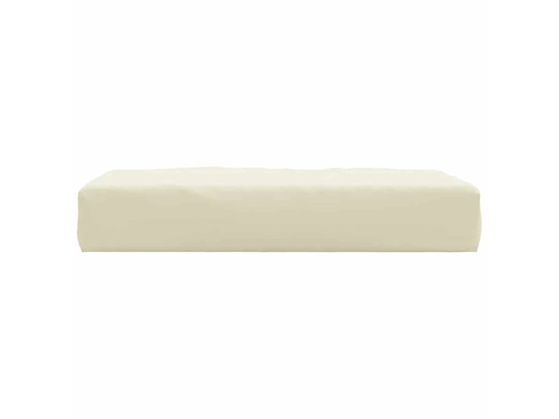  Coussin de palette, coussin de chaise, coussin de canapé crème 60x60x9,5 cm tissu oxford cf55336  - Conforama D
