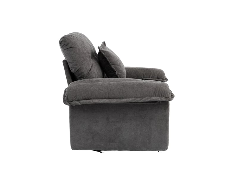  Canapé 1 place, canapé de salon, finition capitonnée, format surdimensionné, pour salon, chambre, pivotant à 360°, en chenille  - Conforama B
