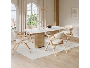 Lot de 6 chaises pliantes en bois massif avec coussins en velours beige, idéales pour salle à manger ou café