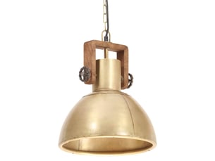 Lampe suspendue, suspension luminaire industrielle 25 w laiton rond 30 cm e27