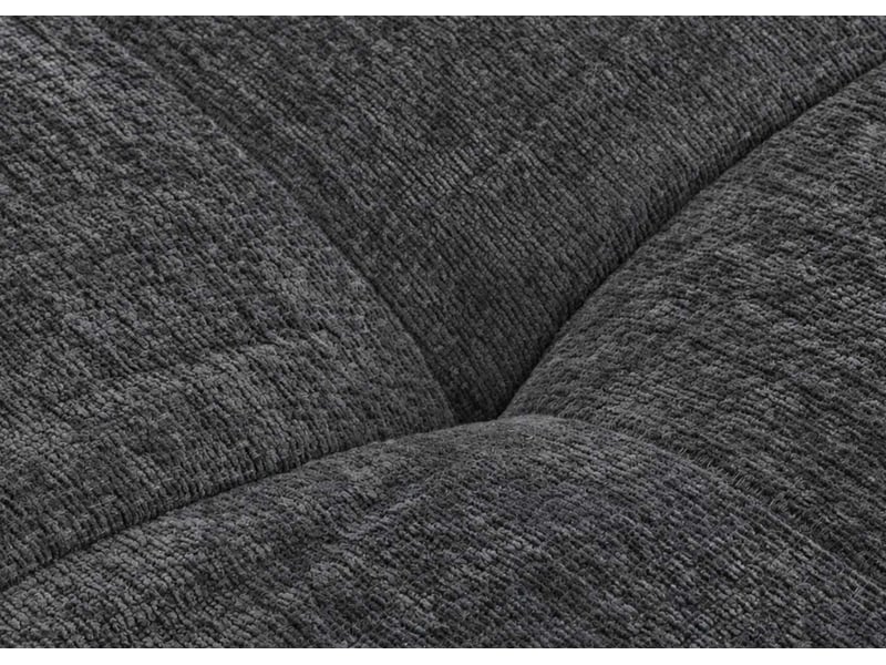  Canapé hwc-r33, canapé 3 places, canapé rembourréde détente, tissutextile (340 gm²) 270 cm - gris foncé  - Conforama E