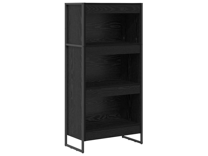  Bibliothèque, armoire à livres 60 x 30 x 121 cm bois d'ingénierie chêne noir  - Conforama A